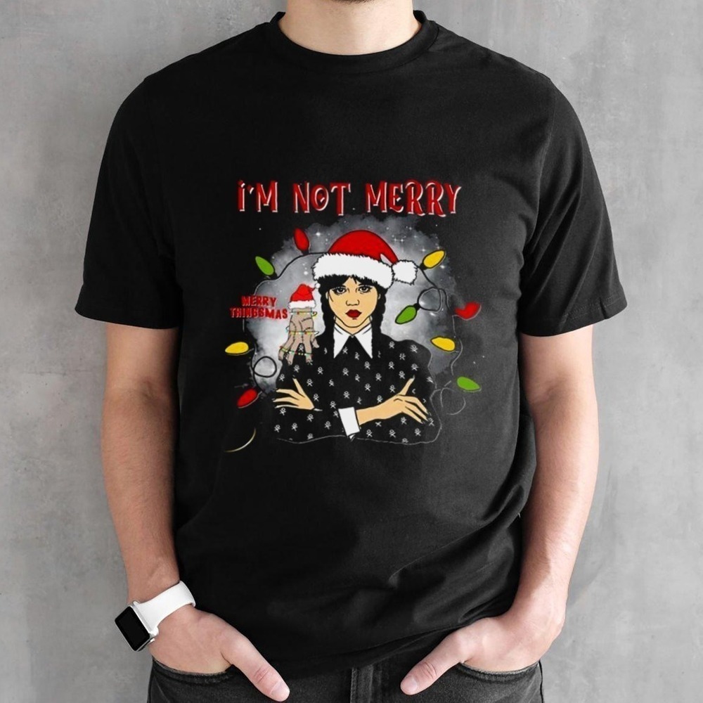 Wednesdays Addams Family Dancing Queen Merry Thingsmas Tshirt